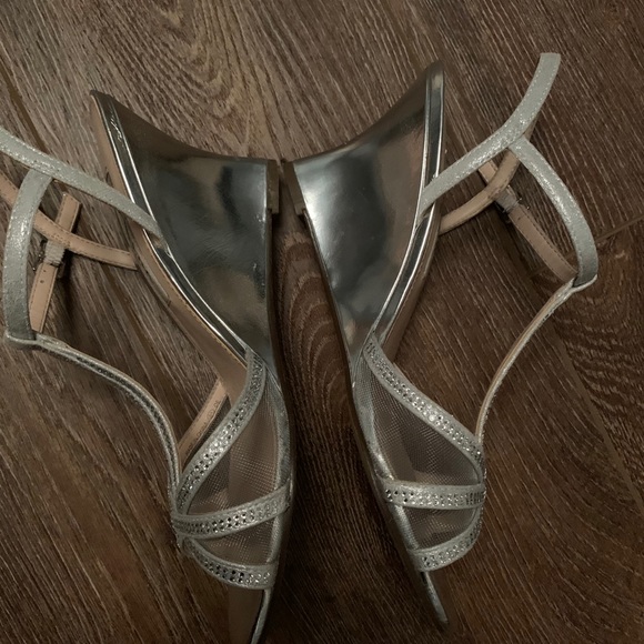 Silver Nina wedge heels - Picture 3 of 7